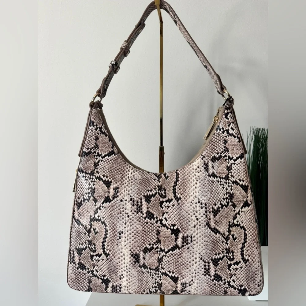 Brahmin Tabitha Beige Sandcastle Leather Shoulder NWT - Picture 5 of 15
